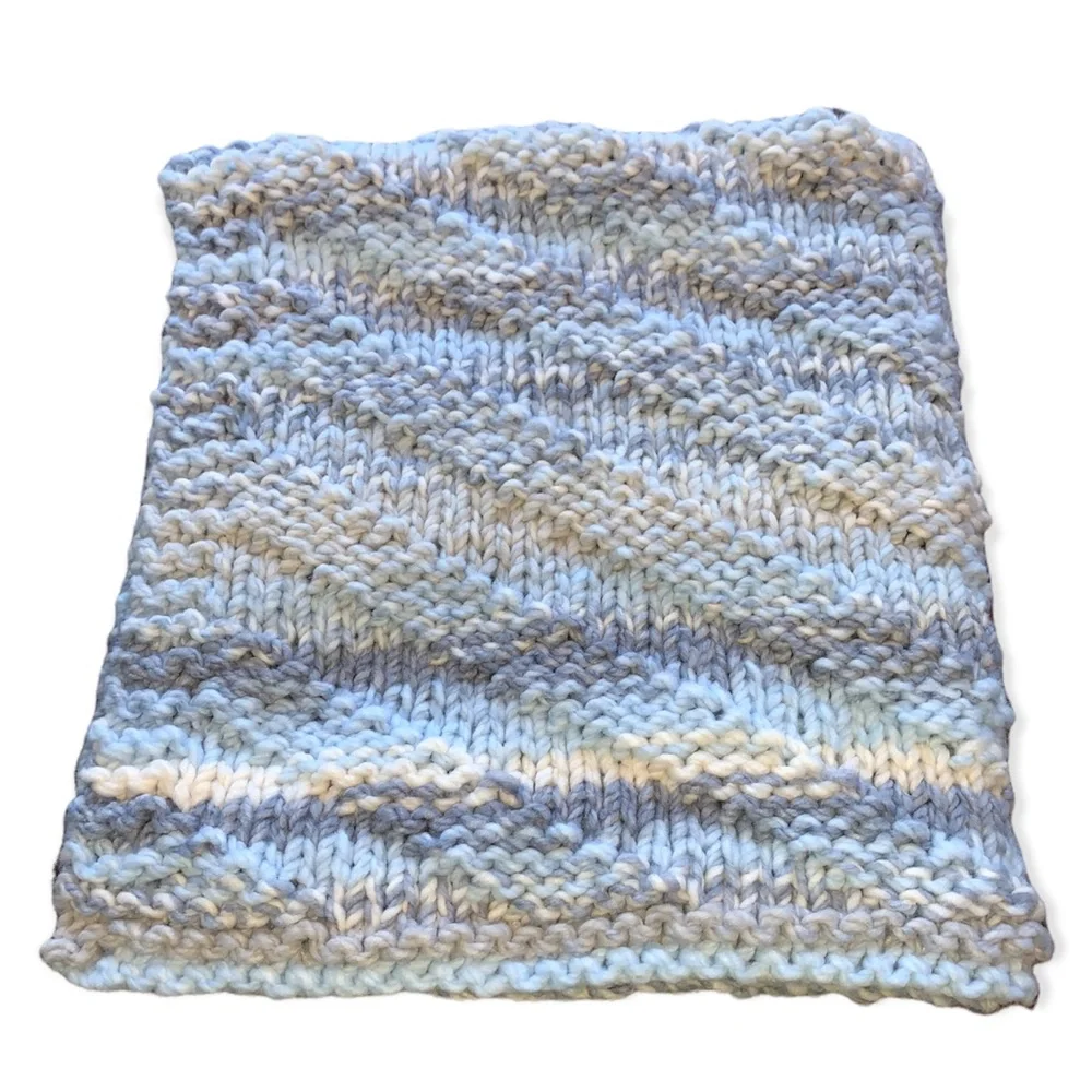 New Handmade Knit Baby Blanket